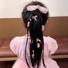 Children's Wig, Girl's Braided Ponytail Hair Tie, Girl's Bow Hair Accessory