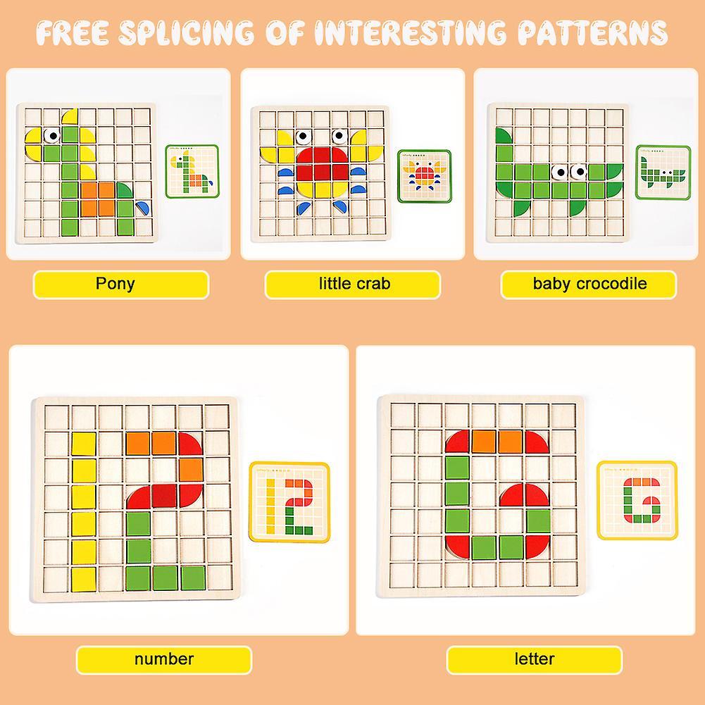 Children's 3D Wooden Block Puzzle Parent-Child Interactive Jigsaw Toy Gift for Children's Day