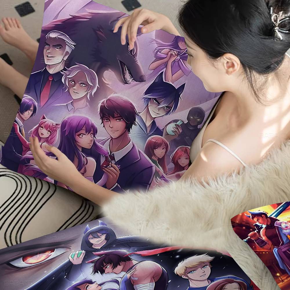 Game Aphmau Cushion Cover Polyester Sofa Cushions Decorative Throw Pillows Home Decoration Pillowcover