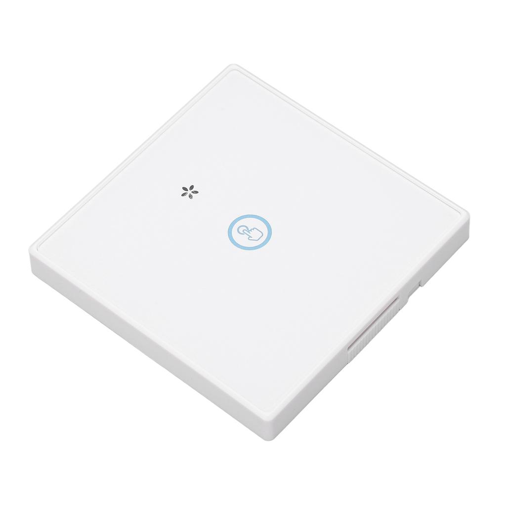 Wireless Light Switch Tempered Glass Panel Smart Touch Wall Switch 433MHz with Receiver