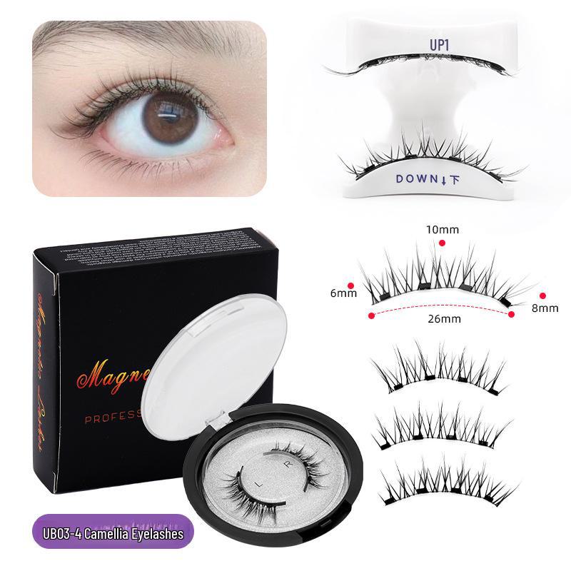 Little Devil Magnetische Sonnenblumen-Wimpern - Kleberfrei, Einfache 3-Schritt Natürliche Falsche Wimpern