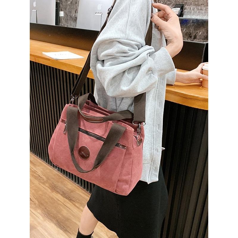 Women Canvas Bag Handbags for Women Shoulder Messenger Crossbody Tote Large Capacity Work Bags
