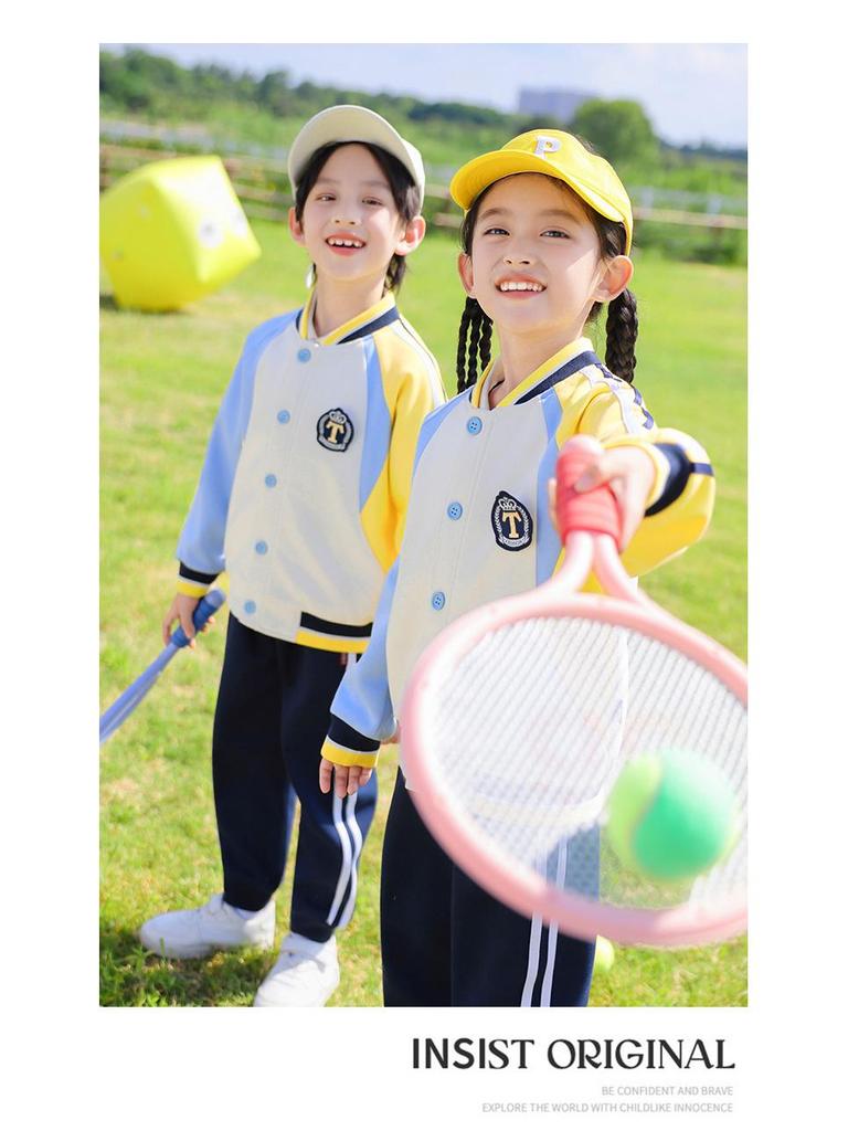 Frühlings- und Herbst-Kindergarten- und Grundschul-Sportuniform-Set