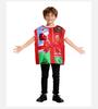Kids Santa Claus Christmas Costume with Candy Cane Gift Box - Perfect for Parties and Performances