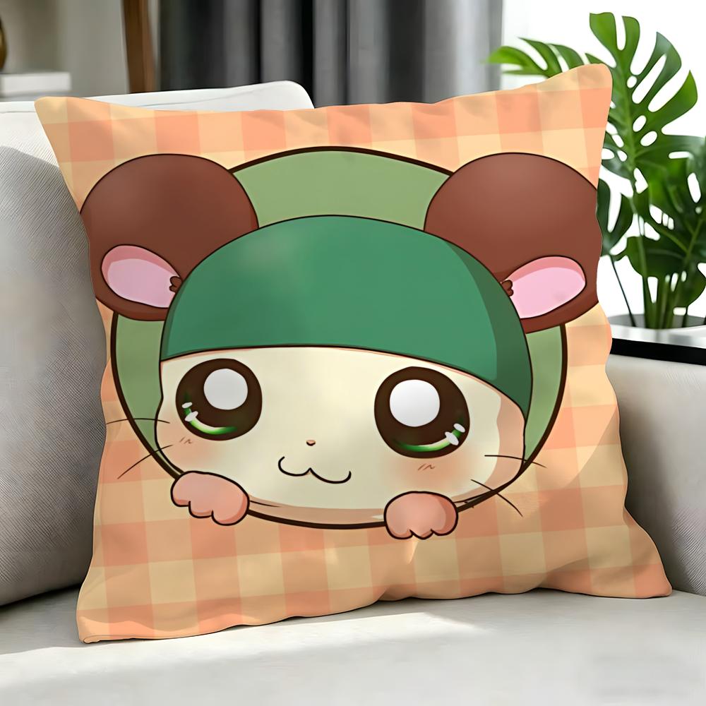cute Hamtaro Cushion Cover Cushion Cover Set Pcs x x x Pillowcase Decorative Sofa Home Decor