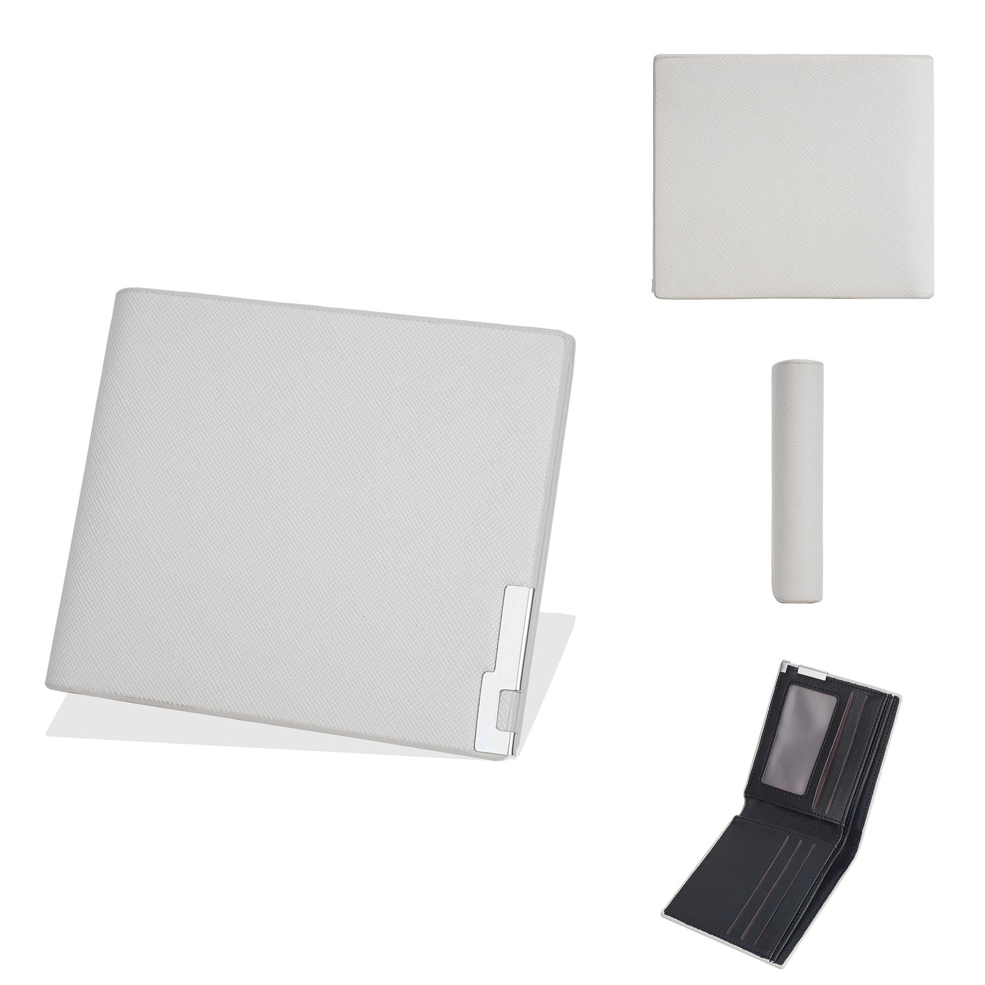 Кошелек Мужской Короткий Высококачественный Тонкий Простой Кошелек Маленький Многокарточный Кошелек Картхолдер Интегрированный one size светло-серый