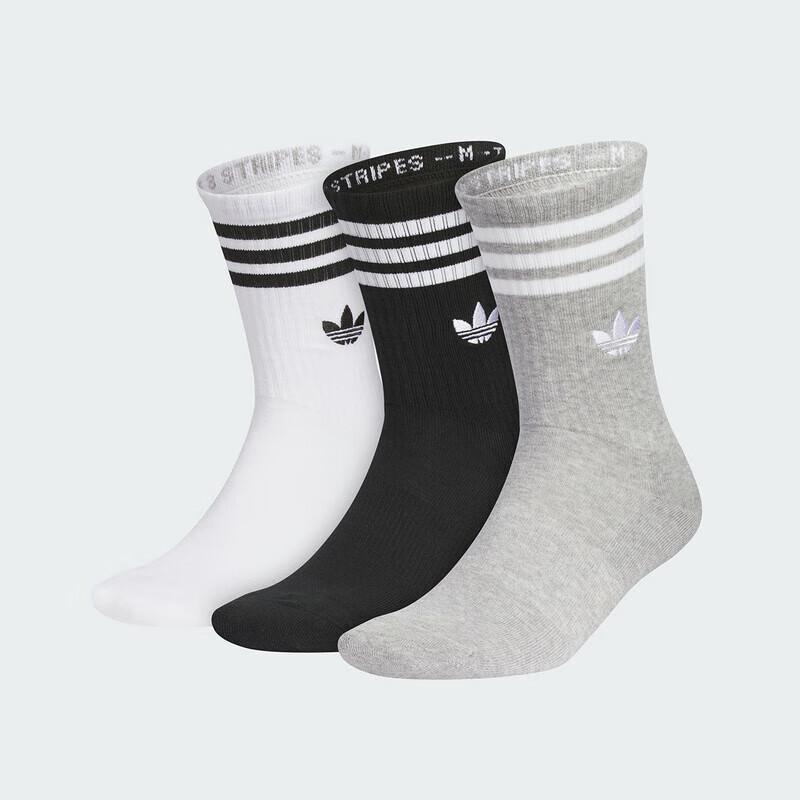 Adidas Originals Unisex Breathable 3-Pack Socks M