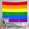 World Pride Day Tapestry Rainbow Flag Tapestry Artistic Tapestry Home Living Room Dorm Bedroom Aesthetics Decoration Tapestries