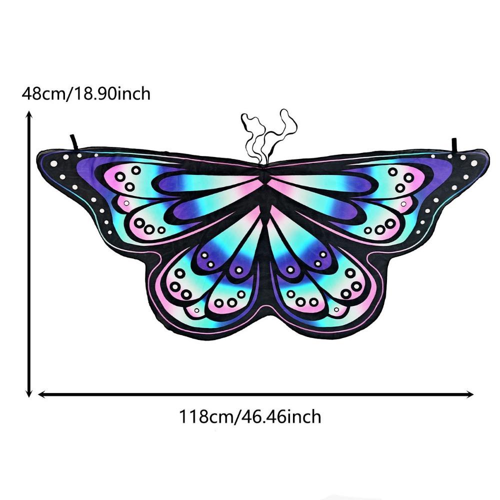 Cosplay Costume Cape Butterfly Fancy Dress Fairy Shawl  Party Accessories