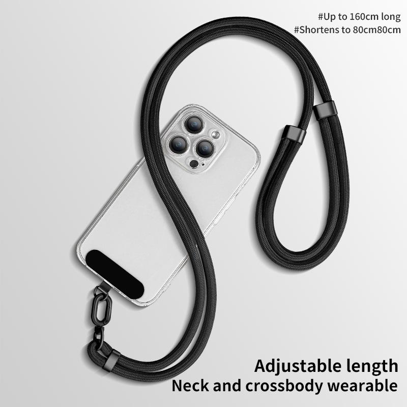 Handy-Lanyard Verstellbares Abnehmbares Halsband Outdoor Universal Umhängeband Kartenclip für Handyhülle