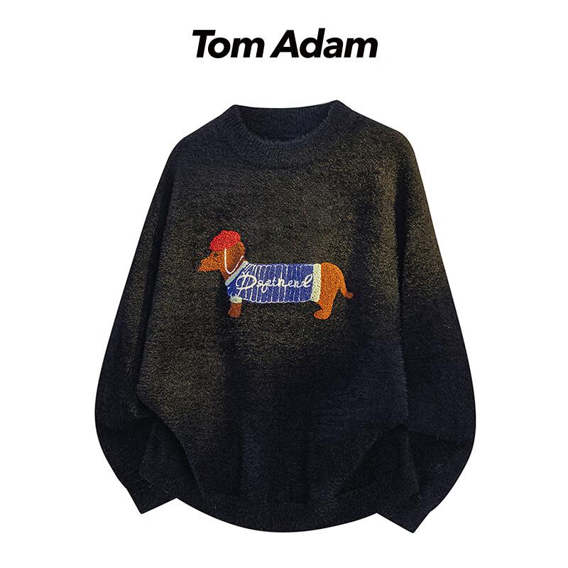 

TOM ADAM Cartoon Dachshund Knit Sweater 3XL