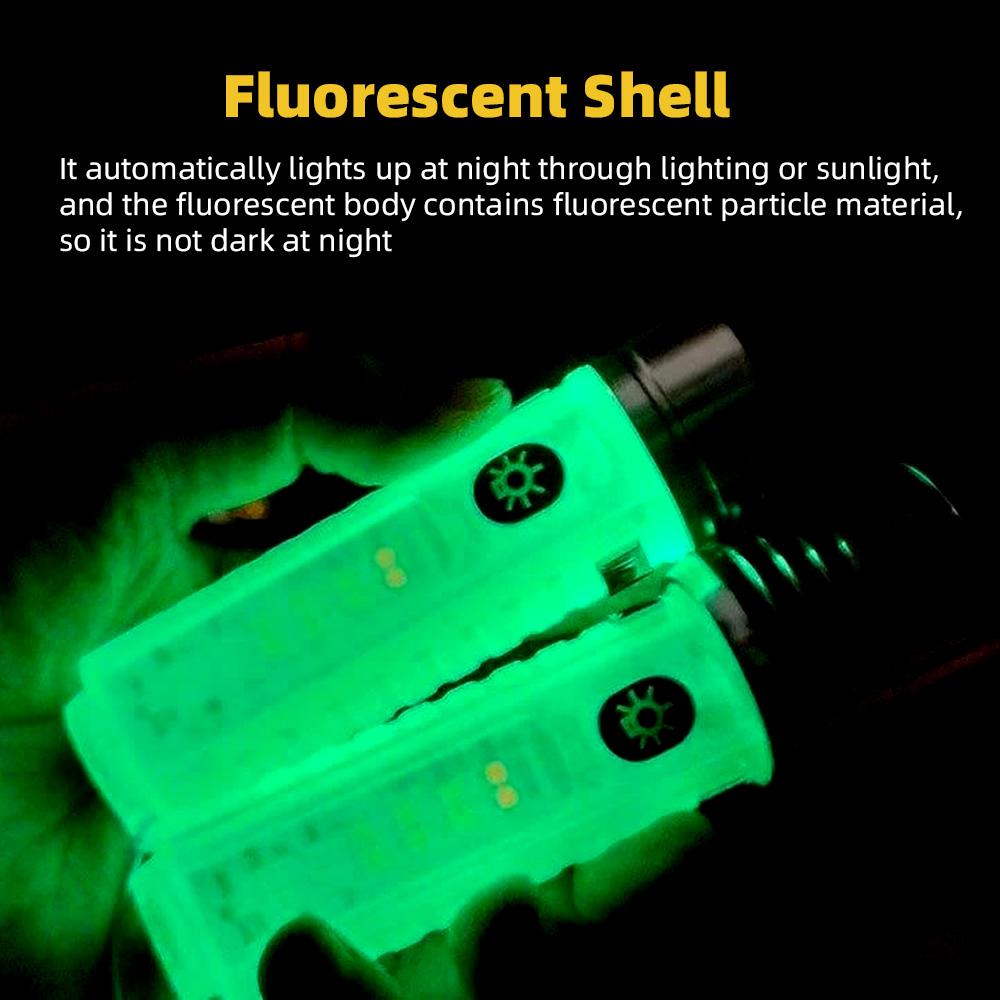 High Power LED Flashlight Zoom USB C Rechargeable Lamp with Sidelight and Tail Magnet Fluorescent Multifunction Torch UV Light
