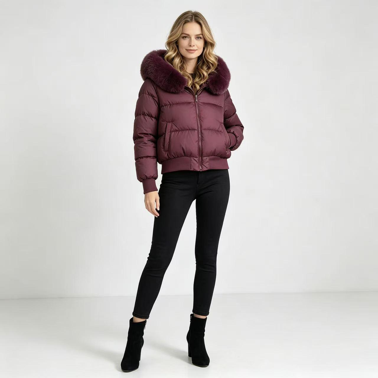 European & American Design Hooded Fur