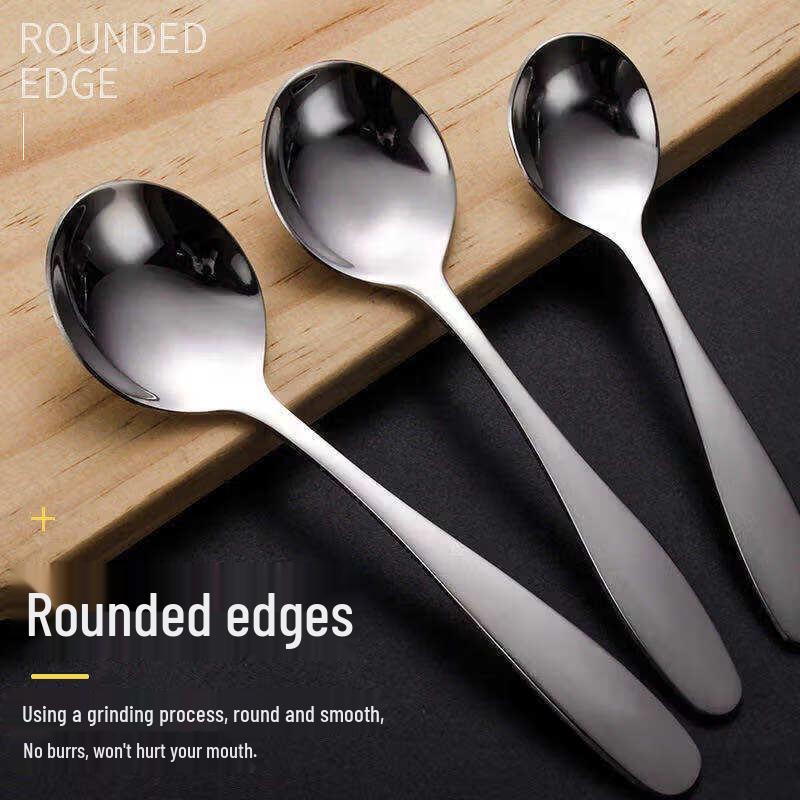 Shuang Jun Ma 304 Stainless Steel Long Handle Round Head Spoon