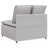 Modular Sofa Center Module with Cushions Cloud Grey 100 Cm