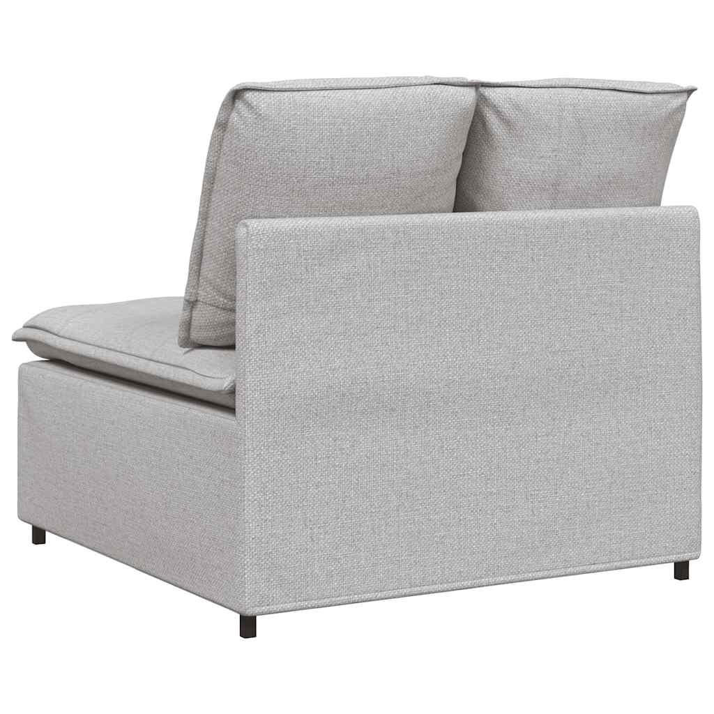 Modular Sofa Center Module with Cushions Cloud Grey 100 Cm