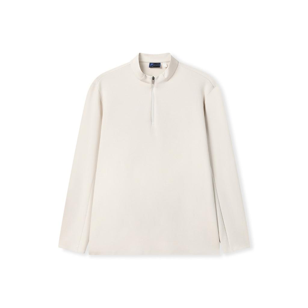 FILA Blue Trendy Minimalist Fashion Classic Casual Versatile Knitted Long Sleeve T-Shirt Men Tops F11M542214FLK