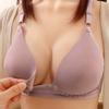 Maternity Nursing Bra Women Front Closure Thin Wireless Push Up Breastfeeding Bra Pregnancy Postpartum Comfortable Supportive Underwear