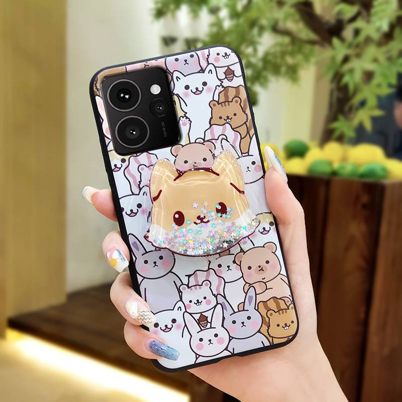 Glitter Cartoon Phone Case For Nokia HMD Skyline Skin Feel Silicone Dirt-resistant Cute Protective Fashion Design TPU