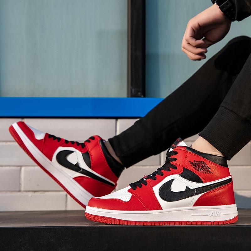 Buy Fashion Men Women Non Slip Sneakers Gym 35 45 High Top Air Running Street Basketball Shoes Exercise Fitness Sports Shoeses High Quality Plus Size At Affordable Prices Free Shipping Real Reviews With Photos