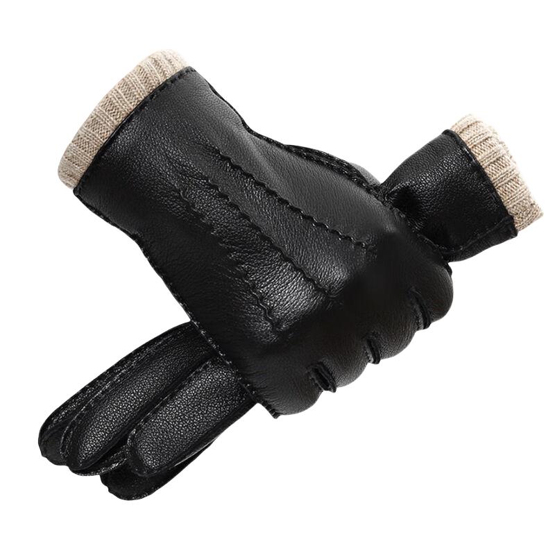 

Модные кожаные перчатки для мужчин на зиму плюс флисовое утолщение для вождения, езды, теплые, мотоциклетные, с сенсорным экраном, водонепроницаемые, ветрозащитные XL