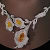 ASNORA Unique Flower Design Necklace Fashion Bridal Wedding Cubic Zirconia For Women Classic Party Jewelry Sets for Women
