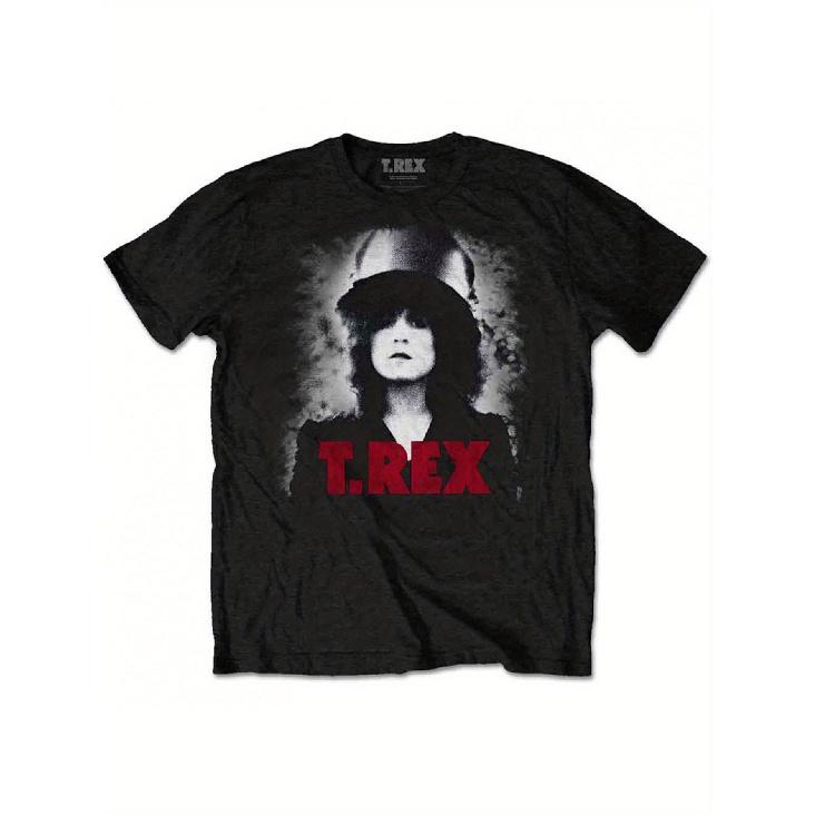 Men'S & Women'S Vintage 70s T-Rex Band Graphic T-Shirt - Marc Bolan Retro Music Tee with Red & White T-Rex Lettering, Medium Stretch Comfort Fit,