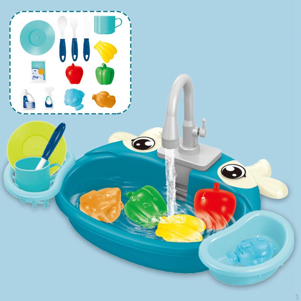 Sink Toys Dishes with Water for Children