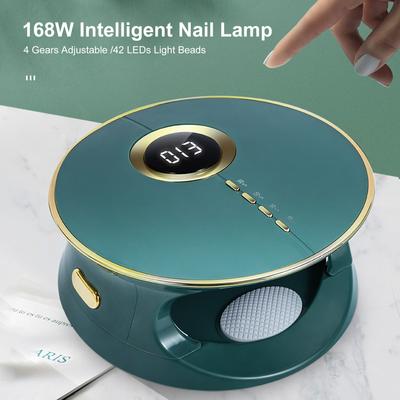 New 168W Nail Lamp Nail Dryer 42 LEDs Dual Light Source Nail Drying Machine  Intelligent Sensing Nail Light Nail Art Machine