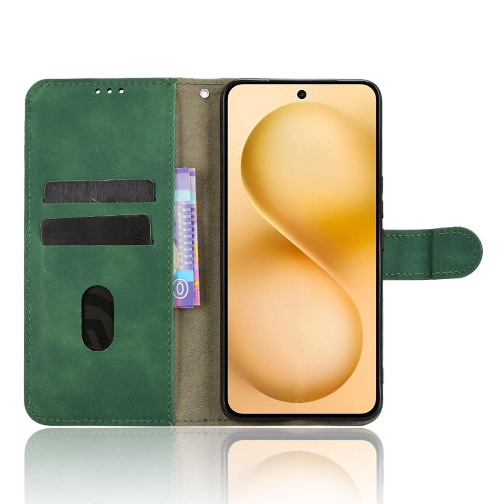 For Vivo V60 5G Leather Case Skin Feel Anti Drop Wallet Flip Phone Cover