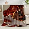 1PC Adventure In The City Flannel Blanket Gift, Suitable for Both Men And Women, Soft Ideal for Beds And Sofa, Birthday Or Christmas Gift