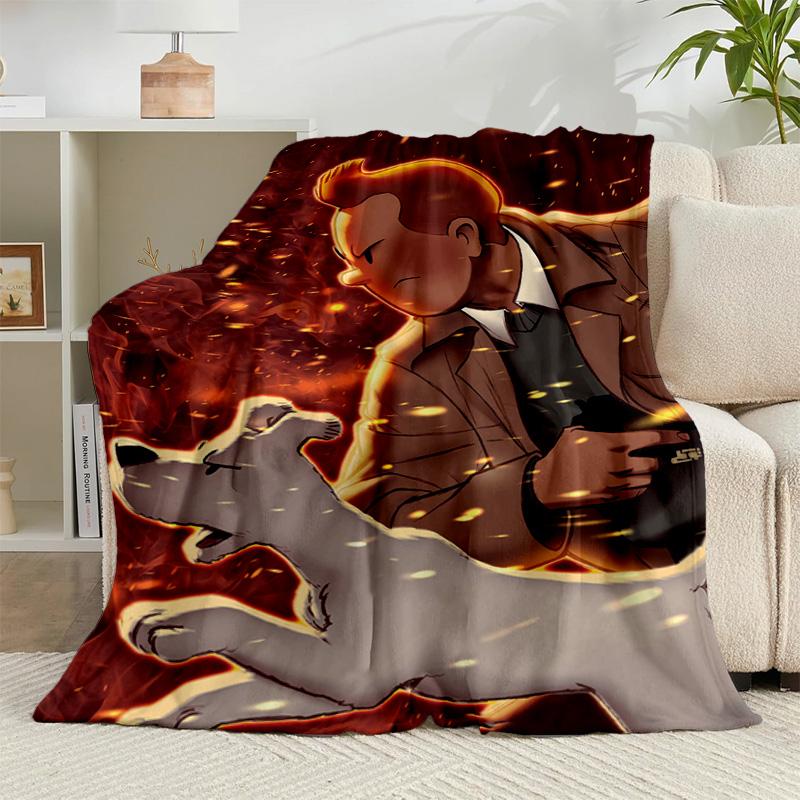 1PC Adventure In The City Flannel Blanket Gift, Suitable for Both Men And Women, Soft Ideal for Beds And Sofa, Birthday Or Christmas Gift