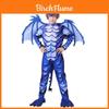 Costume da Cavaliere Drago di Ghiaccio per Bambini con Tessuto Morbido e Stampa Cartoon per Travestimenti di Halloween
