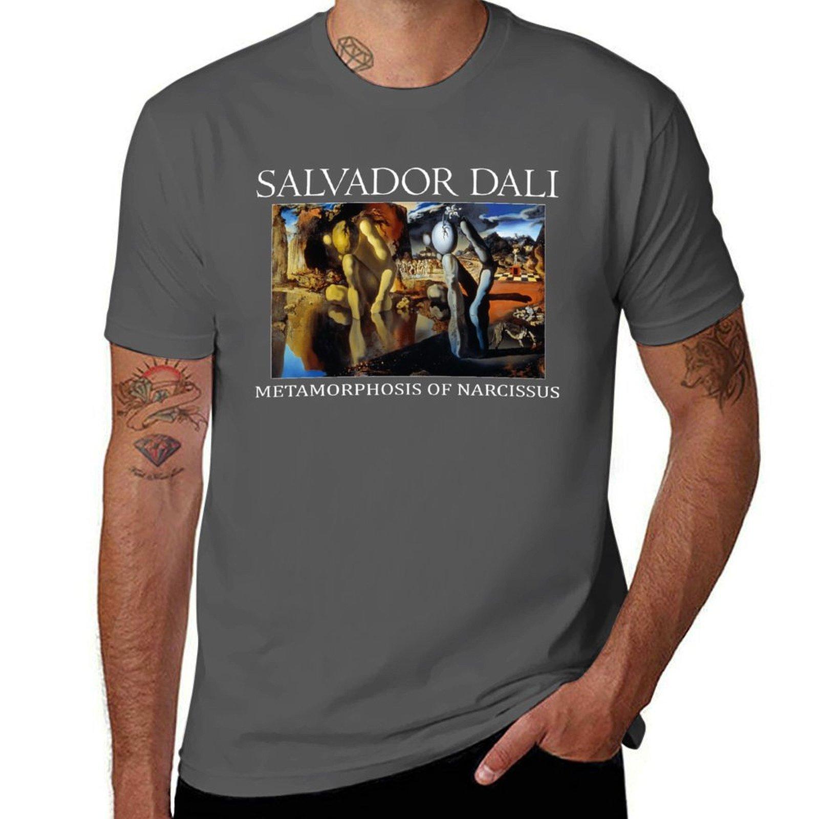 

Metamorphosis of Narcissus (Salvador Dalí) T-Shirt cotton t shirts man 100% man t shirt summer T-Shirt 4XL