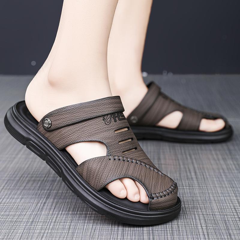 Fashion Summer Men Sandals Open Toe Flat Mens Casual Shoes Outdoor Walking Sandals for Men Beach Shoes sandalias hombre Men slippers