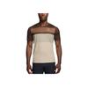 Nike Color Block Round Neck Short Sleeve T-Shirt Men Tops Off-White Brown FZ9846-259
