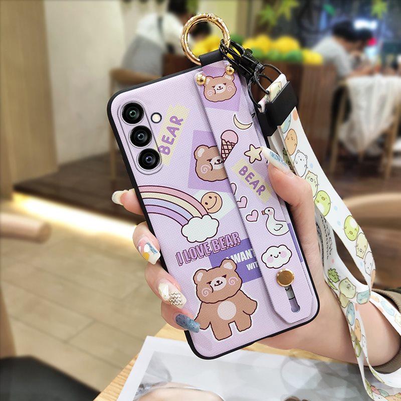 Wrist Strap Fashion Design Phone Case For Samsung Galaxy A24/SM-A245F/A25 5G Waterproof Durable Lanyard Phone Holder