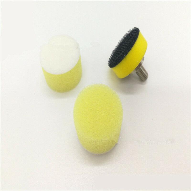 60 szt. 1" 25mm Gąbkowy Pad Polerski Zestaw Padów Polerskich Polerka Samochodowa + 2 szt. Płyta Podkładowa M6 Pasuje do Szlifierki Elektrycznej Dremel Narzędzie Obrotowe