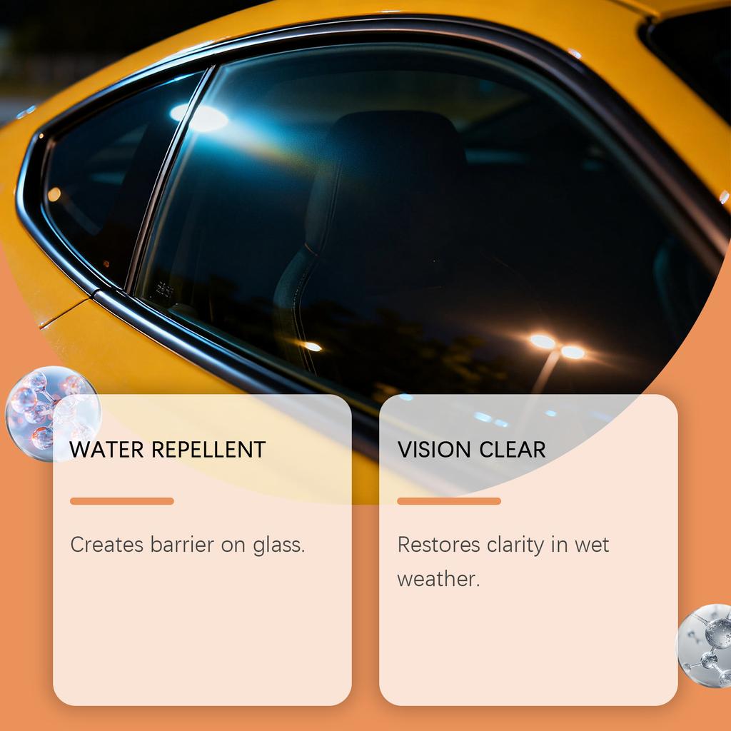 Спрей для скла для чистих, яскравих та блискучих автомобільних лобових стекол, що забезпечує чітку видимість. 100мл
