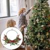 Elegant Christmas Wreath Hanging Decoration for Home Offices, Easy Installation,Illuminated Wreath Christmas Accessories