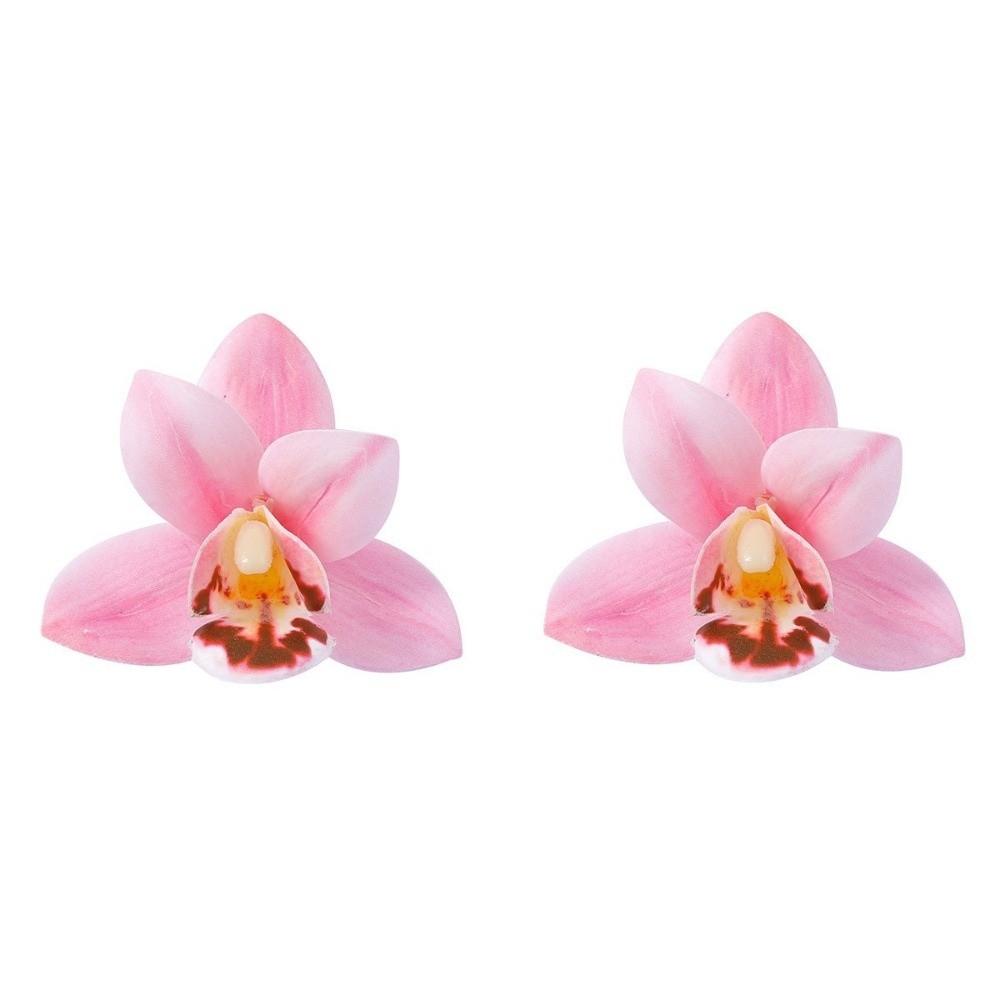 Korean Style Large Flower Earrings Butterfly Orchid Bohemian Dangle Earring Decoration