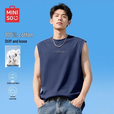 Men's Pure Cotton Loose Fit Tank Top Z