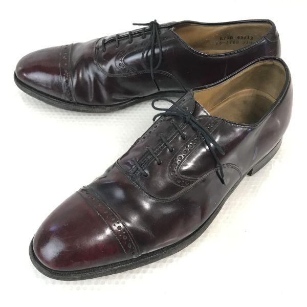 

Johnston & Murphy Heritage 80s-90s Leather Goodyear Punch Cap Toe 10B 26.5-27.5 Burgundy