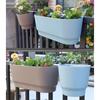 Wall-mounted Flower Pot Hanging Plant Baskets Semicircular Basket Balcony Garden