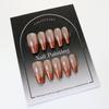 Nude Gold Foil Reversible Paris Wearable Nails - High-End Spicy Girl Style Nail Art Stickers