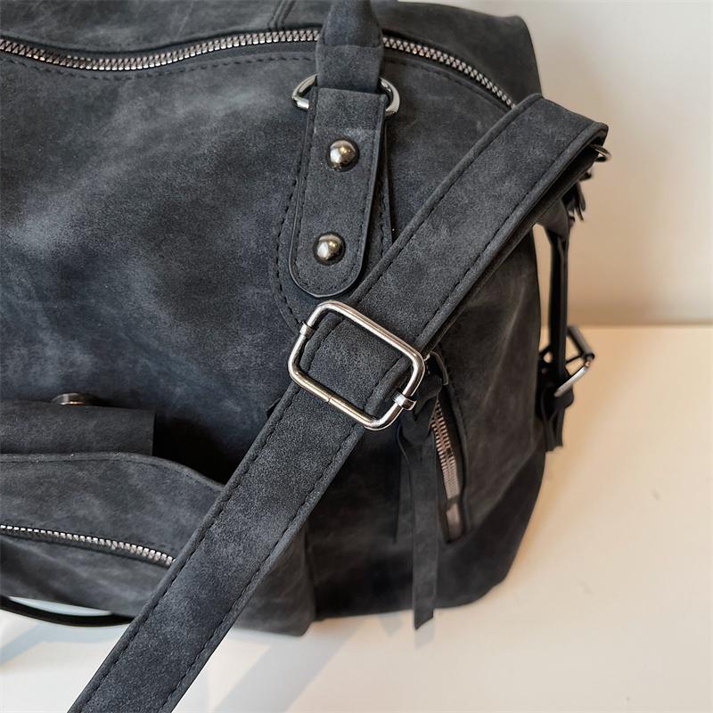 Vintage Women's PU Handbag, Simple Tote Bag, Large-capacity Messenger Bag, Fashionable Large-capacity Daily Handbag, Vintage Style