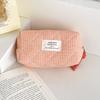 Classic Gingham Octagon Pencil Case With Cotton Material For Daily Use And Travel