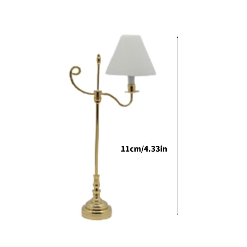 Realistische Schlafzimmer Stehlampe Miniatur Möbel Modell Puppenhäuser Zubehör Realistische Beleuchtung Spielzeug Spielset 1:12