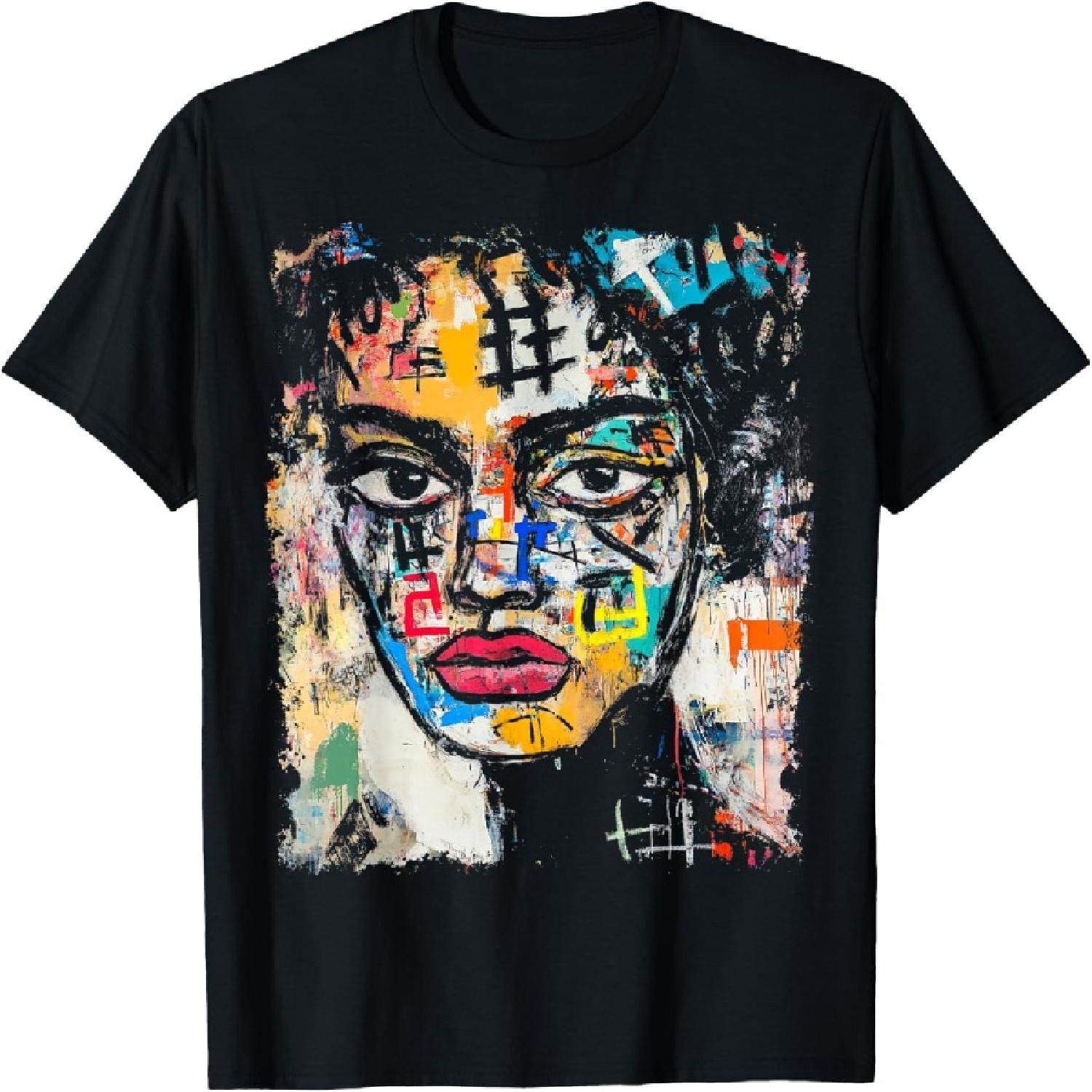 Женская футболка в стиле поп-арт с граффити 90-х XXXXXL разноцветный