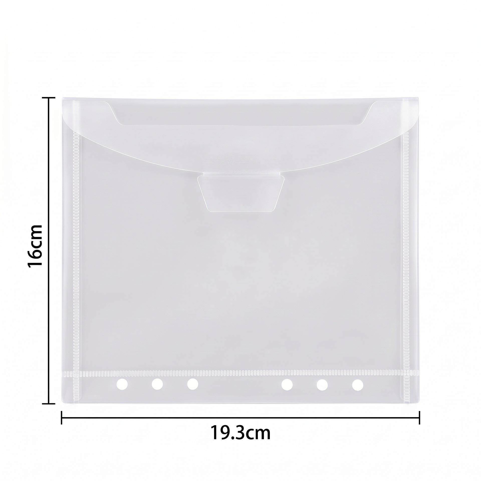 6-Hole Transparent Photo Album Refill Pages - Customizable Loose-Leaf Storage Bag 16x19.3 cm
